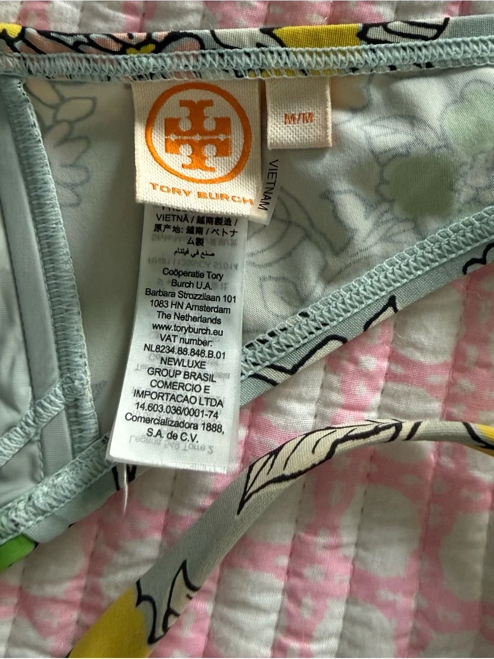 Tory Burch Floral Bikini Set in Mint Green and Lime